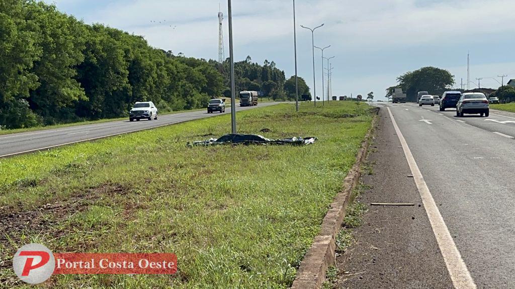 São Miguel: Motociclista morre após sofrer queda na BR 277