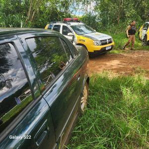 Veículo roubado é recuperado pela Polícia Militar de Santa Terezinha de Itaipu