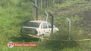 São Miguel: Motorista morre após atravessar muro com veículo e atingir alambrado