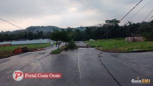 Temporal causa estragos em São Miguel do Iguaçu na madrugada desta segunda-feira