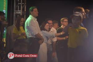 Karla Galende participa de agenda com Bolsonaro em Foz do Iguaçu