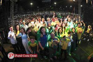 Karla Galende participa de agenda com Bolsonaro em Foz do Iguaçu