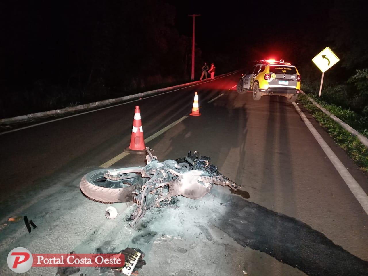 Jovem morre em acidente de trânsito na estrada da prainha em Santa Terezinha de Itaipu