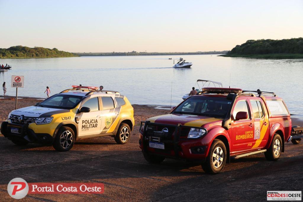 Itaipulândia: Banhista desaparece no Lago de Itaipu após ser atingido por jet ski