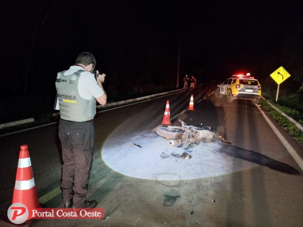 Jovem morre em acidente de trânsito na estrada da prainha em Santa Terezinha de Itaipu