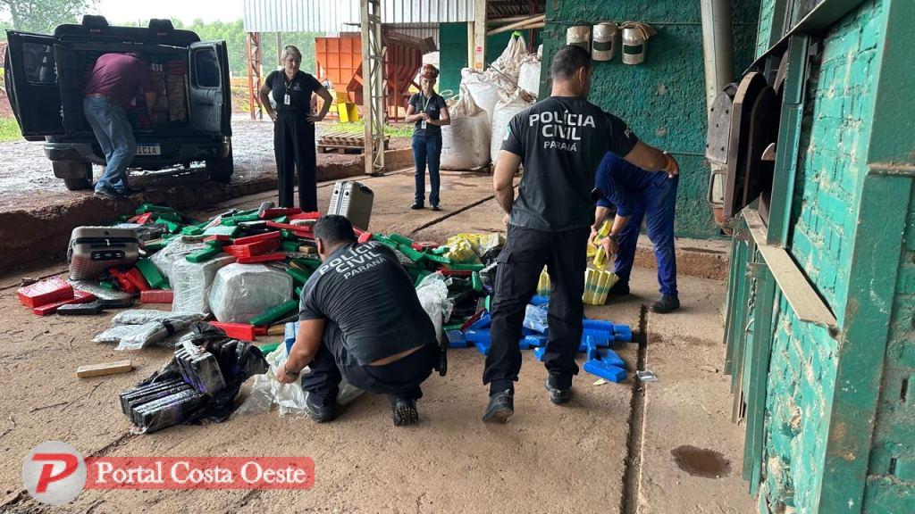 Polícia Civil de Santa Terezinha de Itaipu realiza incineração de entorpecentes