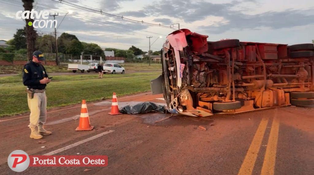 Idoso morre em grave acidente na BR-277