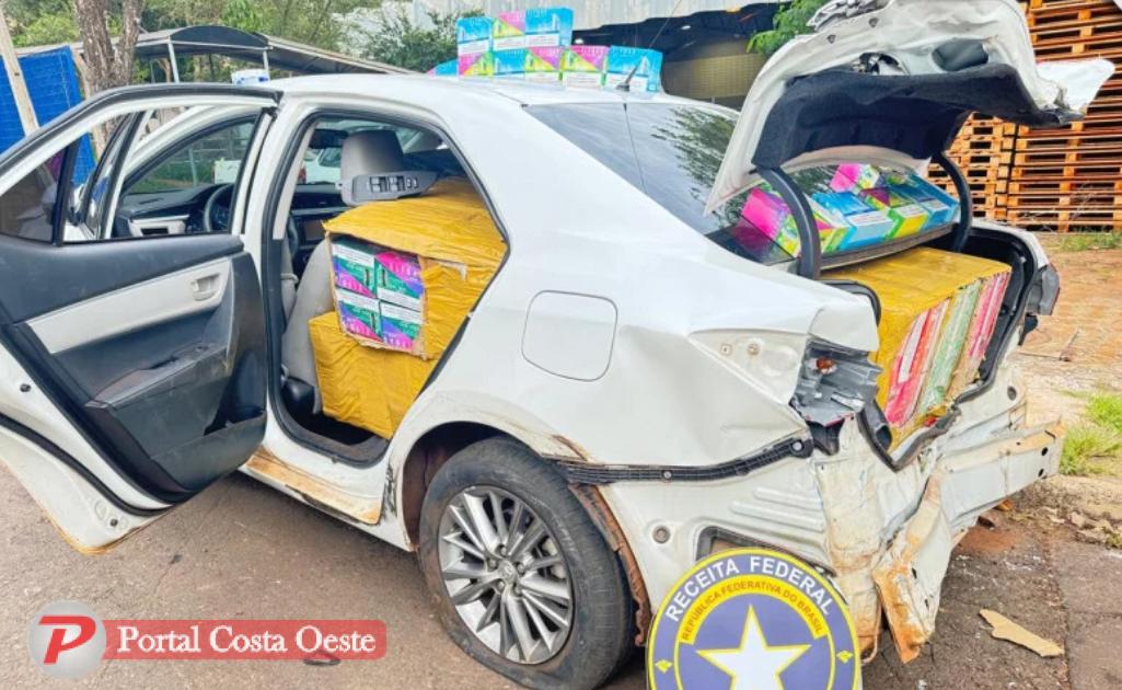 Cenas de filme: Homem foge da Receita em São Miguel, causa acidente e vai preso