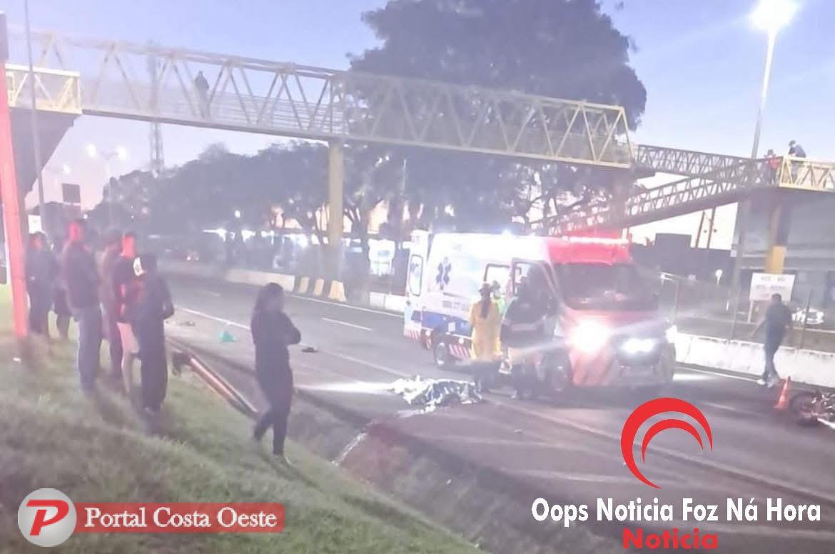 Motociclista morre após ser atingido por carro que fugiu do local na BR-277, em Santa Terezinha de Itaipu