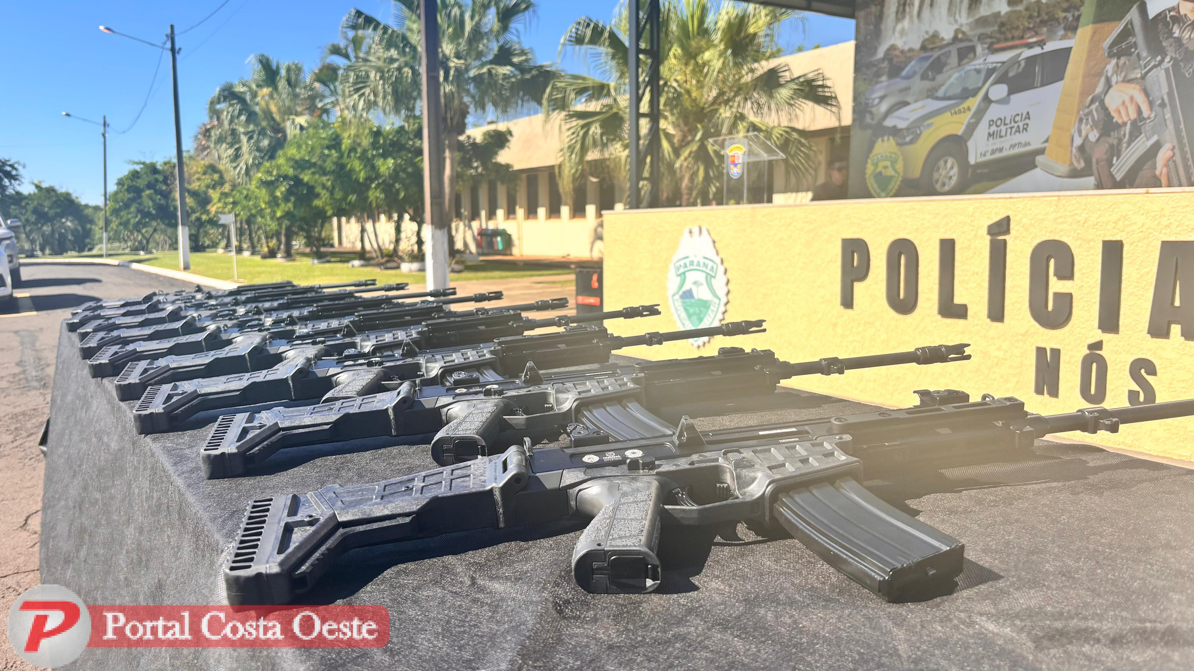 Polícia Militar de Foz do Iguaçu recebe armamento por indicação do deputado Batatinha
