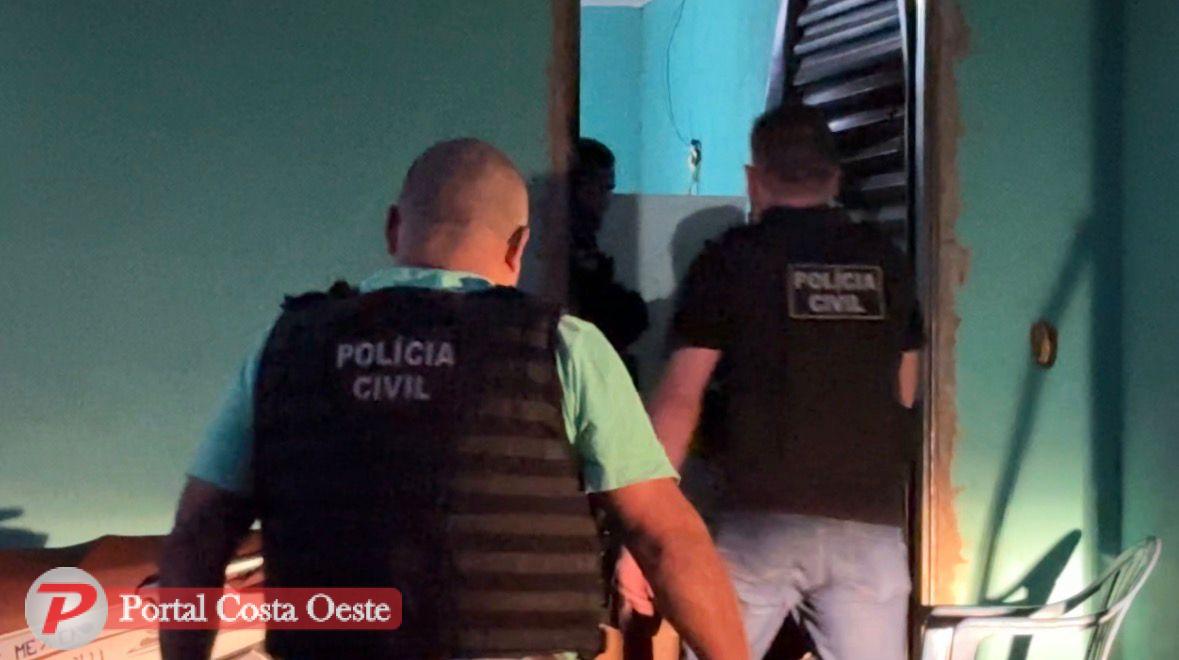 Polícia Civil cumpre mandados em operação contra suspeitos de homicídio em Itaipulândia
