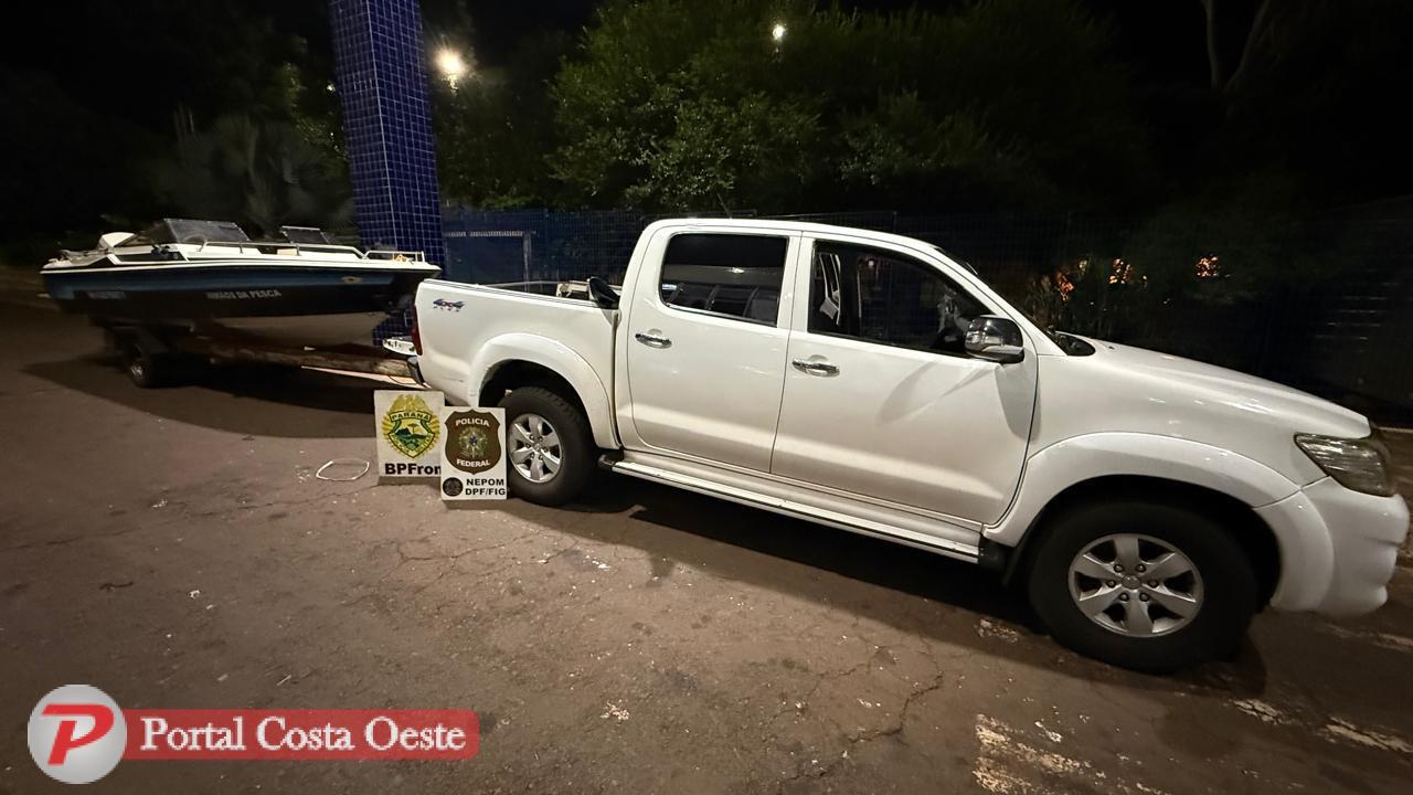 PF e PM apreendem agrotóxicos proibidos e cigarros eletrônicos após perseguição em Itaipulândia