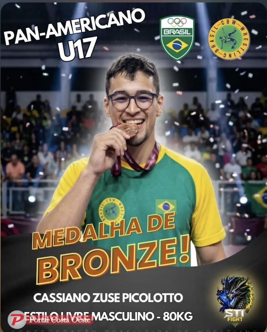 Atletas de Santa Terezinha brilham no Pan-Americano Sub-17 de Wrestling