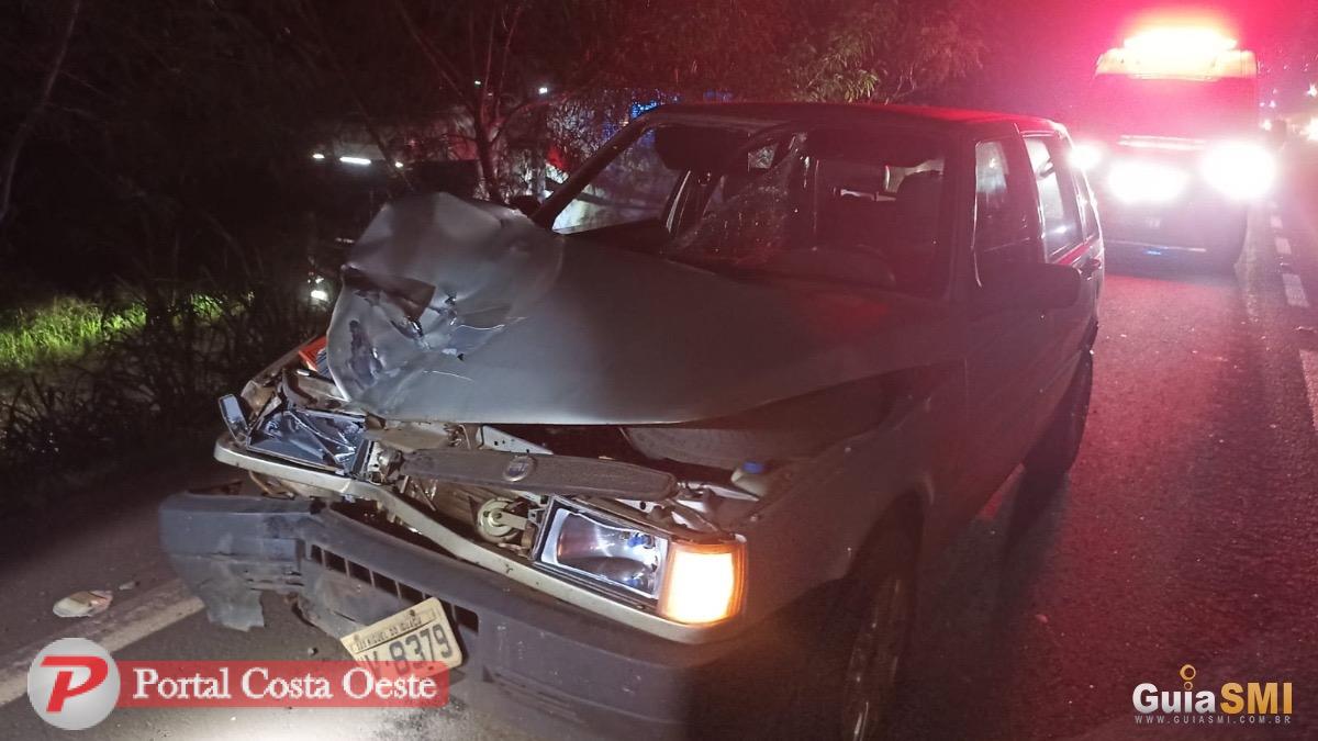 Homem morre após ser atropelado e atingido por outros veículos na BR-277 em São Miguel do Iguaçu