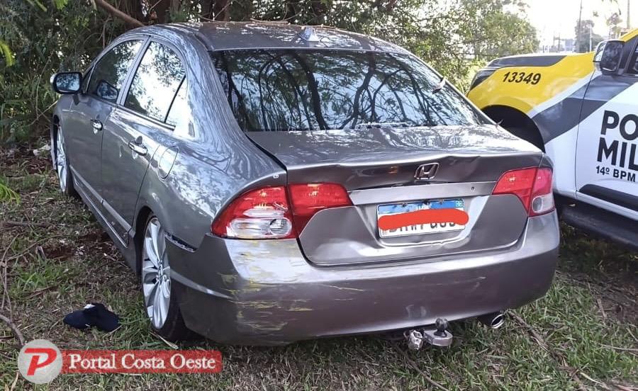 Suspeitos de roubo são presos pela PM após perseguição na BR-277 entre Santa Terezinha de Itaipu e Foz