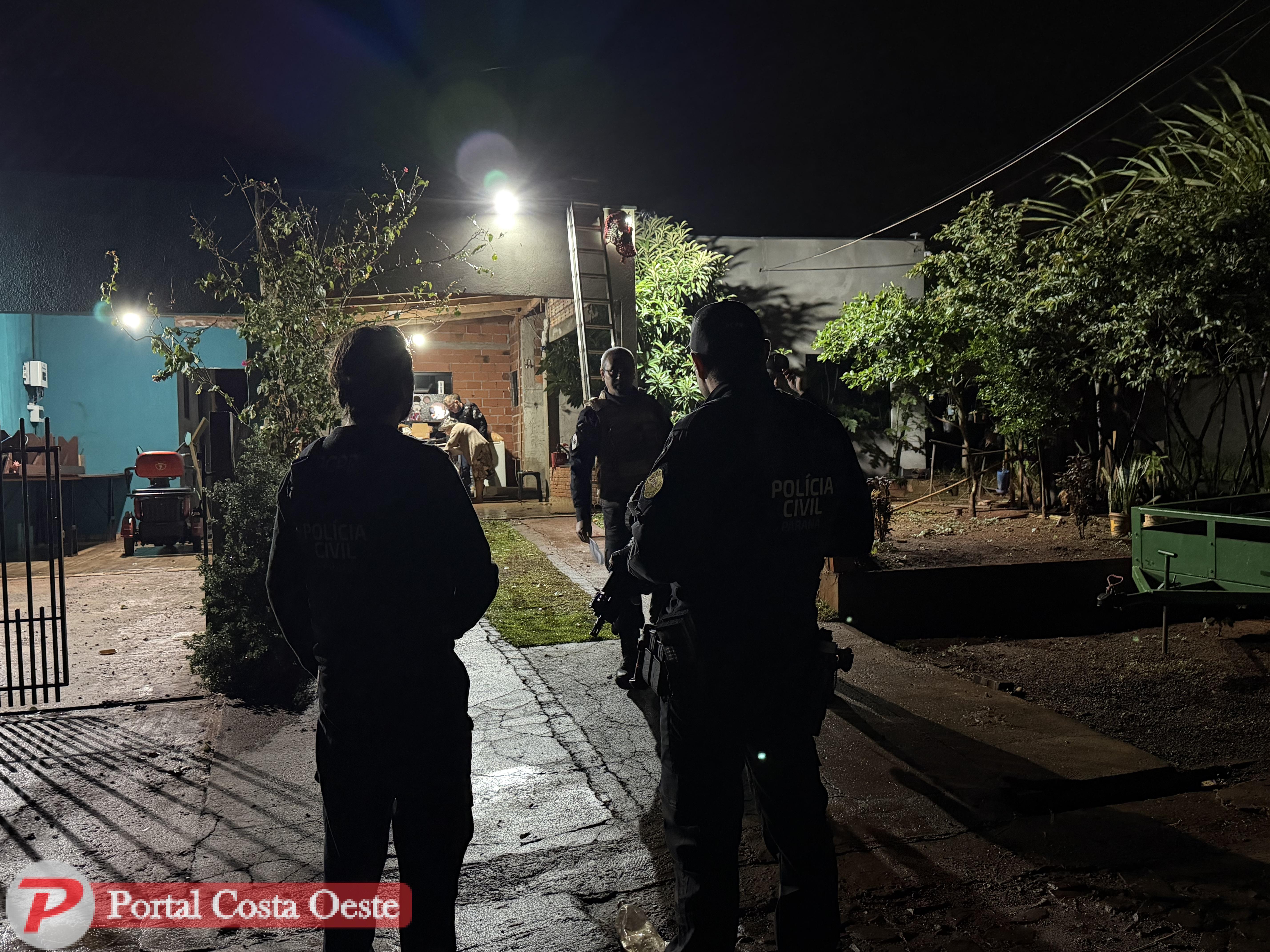 Operação da Polícia Civil cumpre mandados por homicídios em Itaipulândia; um preso e dois seguem foragidos