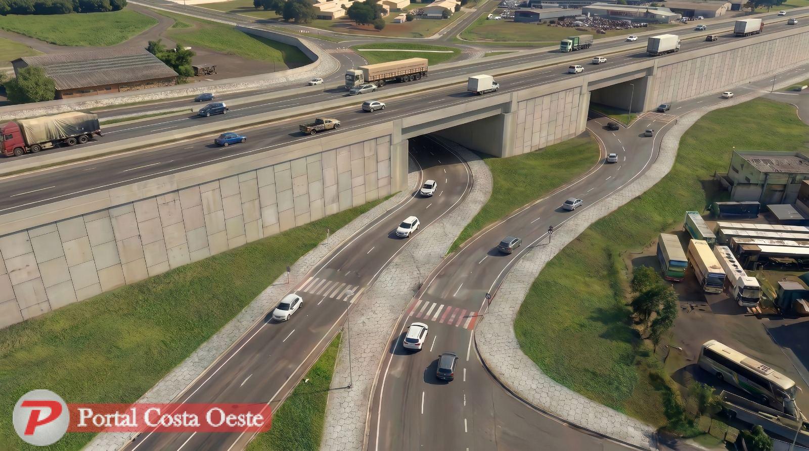 Pré-projeto do Trevo do Charrua prevê reconexão entre Norte e Centro de Foz