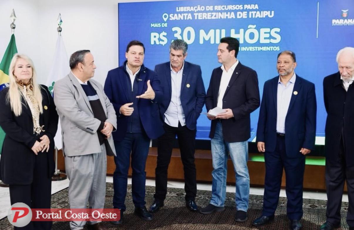 Santa Terezinha de Itaipu garante mais de R$ 30 milhões em investimentos anunciados pelo Governo do Estado