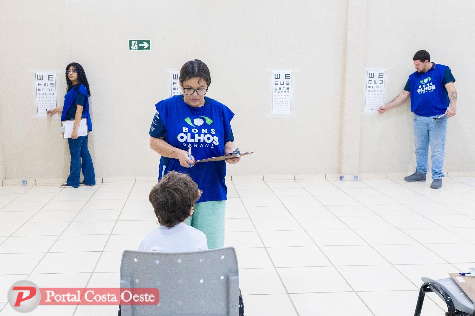 Saúde visual: 3.500 estudantes passam por triagem do Programa Bons Olhos Paraná em Santa Terezinha