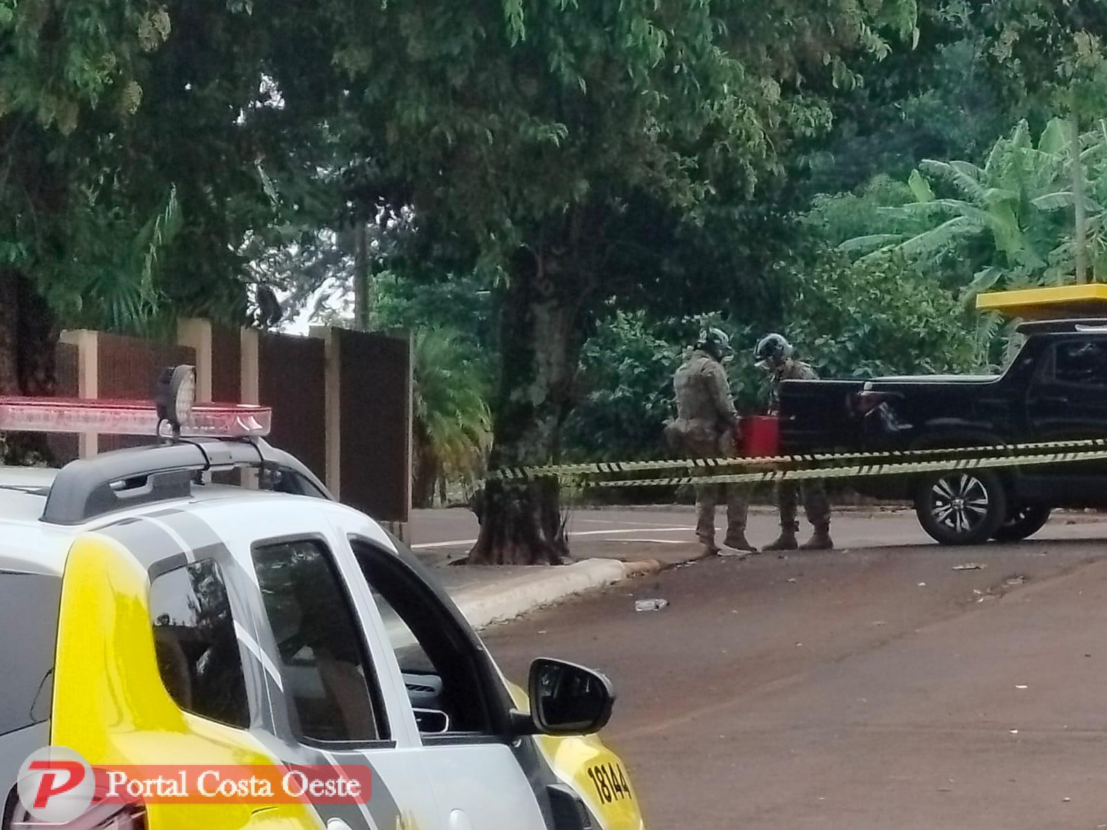 Explosivos são apreendidos em Itaipulândia; dois suspeitos são levados à Polícia Federal